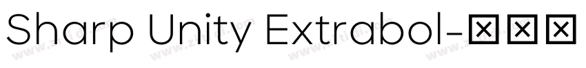 Sharp Unity Extrabol字体转换
